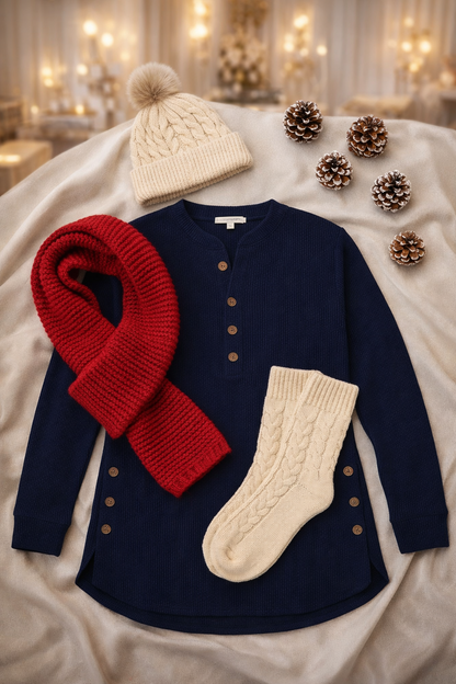 CLEARANCE SALE🔥 Women's Solid Color Crew Neck Long Sleeve Casual Loose Knit Pullover