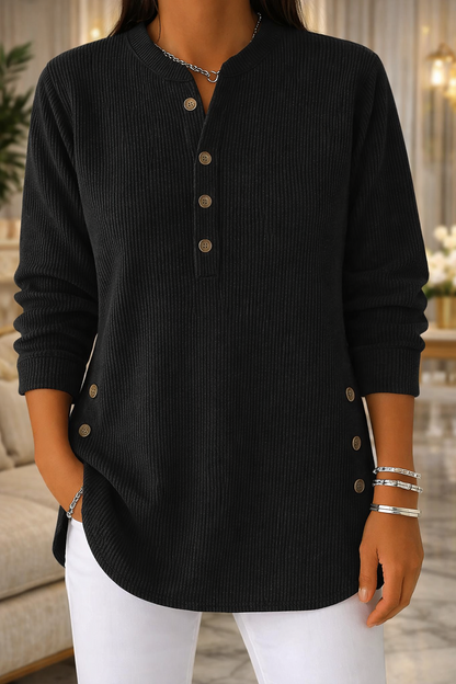 CLEARANCE SALE🔥 Women's Solid Color Crew Neck Long Sleeve Casual Loose Knit Pullover