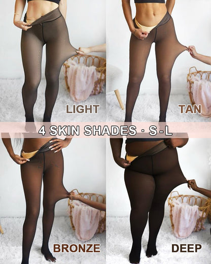 🔥Hot Sale - 60% OFF 🦵MAGIC Bare-Leg Look Fleece Lined Tights☁️