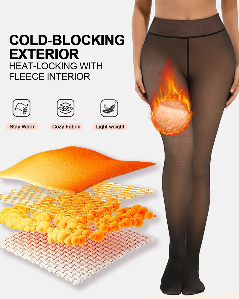 🔥Hot Sale - 60% OFF 🦵MAGIC Bare-Leg Look Fleece Lined Tights☁️