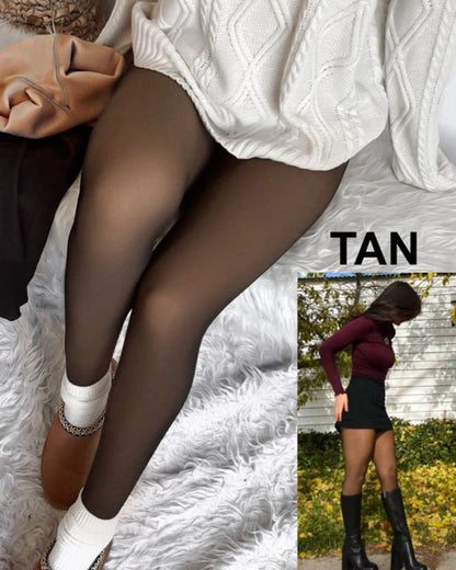 🔥Hot Sale - 60% OFF 🦵MAGIC Bare-Leg Look Fleece Lined Tights☁️
