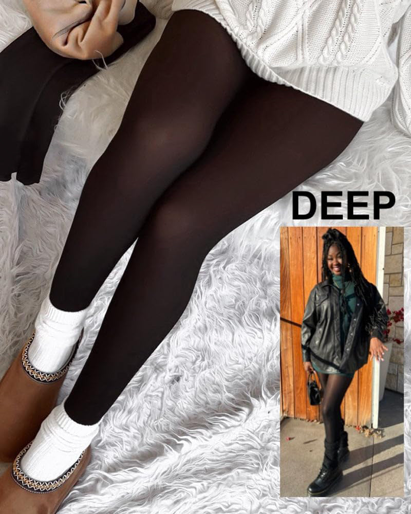 🔥Hot Sale - 60% OFF 🦵MAGIC Bare-Leg Look Fleece Lined Tights☁️