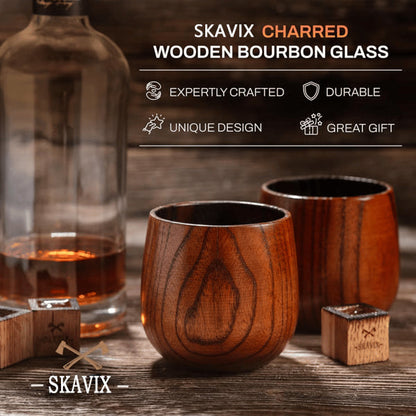 🔥Last Day 49% OFF🔥Handmade and Charred Drinking Vessel -Original Wooden Bourbon Drinking Cup