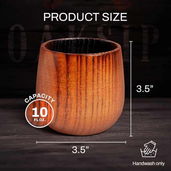🔥Last Day 49% OFF🔥Handmade and Charred Drinking Vessel -Original Wooden Bourbon Drinking Cup