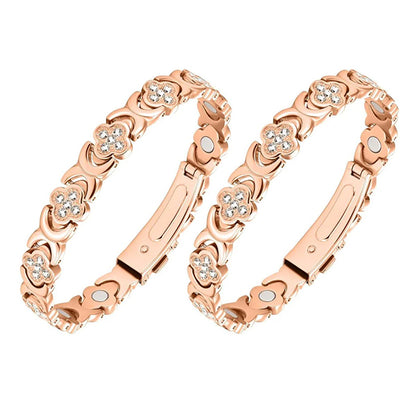 🔥Final 3 hours 75% off: 🍀Copper Bracelets for Women Pure Copper Magnetic Bracelet with 3800 Gauss Effective Magnets Trendy Stack Bangle Stretch Bangle