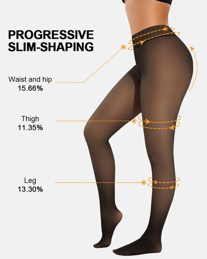 🔥Hot Sale - 60% OFF 🦵MAGIC Bare-Leg Look Fleece Lined Tights☁️