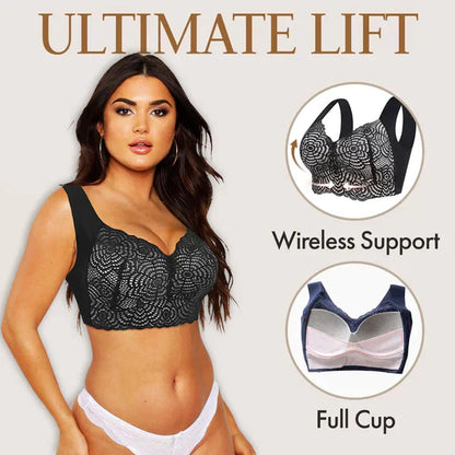 🤩Last Day - BUY 1 GET 3🔥 |Alisanda Ultimate Lift Stretch Fully Plastic Seamless Lace Bra