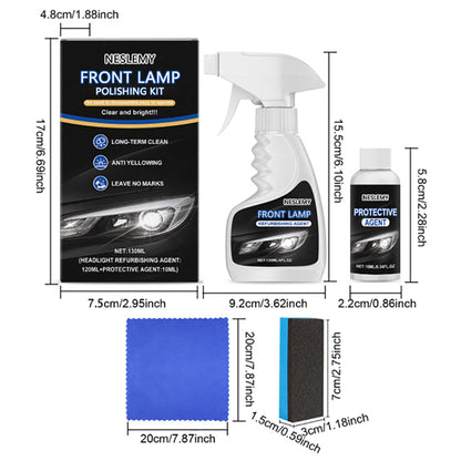 🚘 Automotive Headlamp Restoration Fluid, blurring enhanced crystalline coating refurbisher