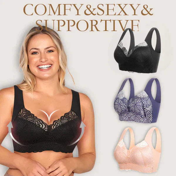 🤩Last Day - BUY 1 GET 3🔥 |Alisanda Ultimate Lift Stretch Fully Plastic Seamless Lace Bra