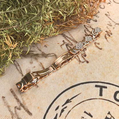 🔥Final 3 hours 75% off: 🍀Copper Bracelets for Women Pure Copper Magnetic Bracelet with 3800 Gauss Effective Magnets Trendy Stack Bangle Stretch Bangle